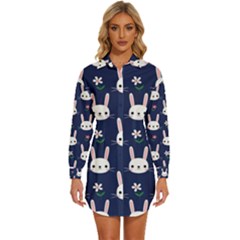 Womens Long Sleeve Shirt Dress 