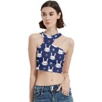 Cute Bunny Pattern, Easter, Koteto Cut Out Top