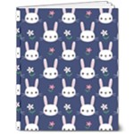 Cute Bunny Pattern, Easter, Koteto 8  x 10  Softcover Notebook