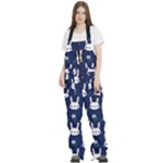 Cute Bunny Pattern, Easter, Koteto Women s Front Zip Ski And Snowboard Bib Pants