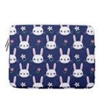 Cute Bunny Pattern, Easter, Koteto 14  Vertical Laptop Sleeve Case With Pocket