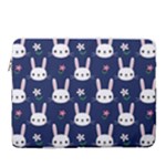 Cute Bunny Pattern, Easter, Koteto 15  Vertical Laptop Sleeve Case With Pocket