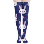 Cute Bunny Pattern, Easter, Koteto Thigh High Stockings