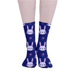 Cute Bunny Pattern, Easter, Koteto Smooth Crew Length Tube Socks