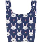 Cute Bunny Pattern, Easter, Koteto Foldable Shopping Bag