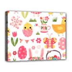 Cute Easter Bunny, Koteto, Animal, Baby Canvas 14  x 11  (Stretched)