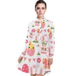 Cute Easter Bunny, Koteto, Animal, Baby Long Sleeve Chiffon Shirt Dress