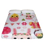 Cute Easter Bunny, Koteto, Animal, Baby Fitted Sheet (Queen Size)