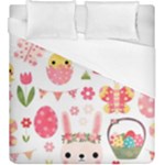 Cute Easter Bunny, Koteto, Animal, Baby Duvet Cover (King Size)