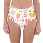 Cute Easter Bunny, Koteto, Animal, Baby Reversible High-Waist Bikini Bottoms