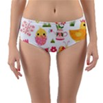 Cute Easter Bunny, Koteto, Animal, Baby Reversible Mid-Waist Bikini Bottoms