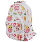 Cute Easter Bunny, Koteto, Animal, Baby Rounded Multi Pocket Backpack