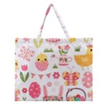 Cute Easter Bunny, Koteto, Animal, Baby Zipper Large Tote Bag