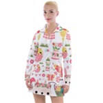 Cute Easter Bunny, Koteto, Animal, Baby Women s Long Sleeve Casual Dress