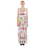 Cute Easter Bunny, Koteto, Animal, Baby Thigh Split Maxi Dress