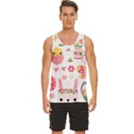 Cute Easter Bunny, Koteto, Animal, Baby Men s Wide Collar Tank Top