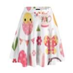 Cute Easter Bunny, Koteto, Animal, Baby High Waist Skirt