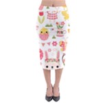 Cute Easter Bunny, Koteto, Animal, Baby Midi Pencil Skirt