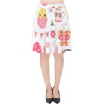 Cute Easter Bunny, Koteto, Animal, Baby Velvet High Waist Skirt