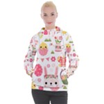 Cute Easter Bunny, Koteto, Animal, Baby Women s Hooded Pullover