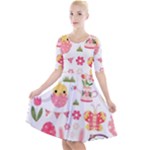 Cute Easter Bunny, Koteto, Animal, Baby Quarter Sleeve A-Line Dress