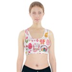 Cute Easter Bunny, Koteto, Animal, Baby Sports Bra With Pocket