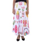 Cute Easter Bunny, Koteto, Animal, Baby Flared Maxi Skirt