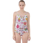 Cute Easter Bunny, Koteto, Animal, Baby Cut Out Top Tankini Set