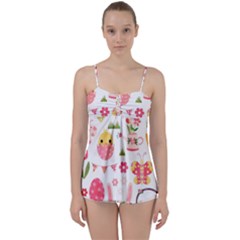 Cute Easter Bunny, Koteto, Animal, Baby Babydoll Tankini Top from ArtsNow.com