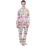 Cute Easter Bunny, Koteto, Animal, Baby Women s Long Sleeve Satin Pajamas Set	