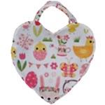 Cute Easter Bunny, Koteto, Animal, Baby Giant Heart Shaped Tote