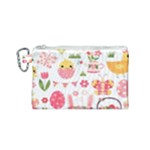 Cute Easter Bunny, Koteto, Animal, Baby Canvas Cosmetic Bag (Small)