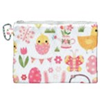 Cute Easter Bunny, Koteto, Animal, Baby Canvas Cosmetic Bag (XL)