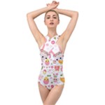 Cute Easter Bunny, Koteto, Animal, Baby Cross Front Low Back Swimsuit