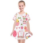 Cute Easter Bunny, Koteto, Animal, Baby Kids  Smock Dress