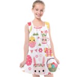 Cute Easter Bunny, Koteto, Animal, Baby Kids  Cross Back Dress