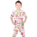 Cute Easter Bunny, Koteto, Animal, Baby Kids  T-Shirt and Shorts Set