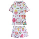 Cute Easter Bunny, Koteto, Animal, Baby Kids  Swim T-Shirt and Shorts Set