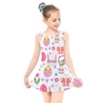 Cute Easter Bunny, Koteto, Animal, Baby Kids  Skater Dress Swimsuit