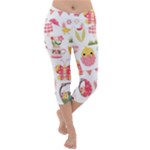 Cute Easter Bunny, Koteto, Animal, Baby Lightweight Velour Capri Yoga Leggings