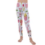 Cute Easter Bunny, Koteto, Animal, Baby Kids  Lightweight Velour Leggings