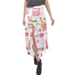 Cute Easter Bunny, Koteto, Animal, Baby Velour Split Maxi Skirt