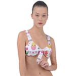 Cute Easter Bunny, Koteto, Animal, Baby Front Tie Bikini Top