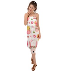 Waist Tie Cover Up Chiffon Dress 