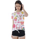 Cute Easter Bunny, Koteto, Animal, Baby Short Sleeve Open Back T-Shirt