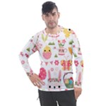 Cute Easter Bunny, Koteto, Animal, Baby Men s Pique Long Sleeve T-Shirt