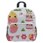 Cute Easter Bunny, Koteto, Animal, Baby Kids  Age 5-10 Lightweight School Backpack with Side Pockets