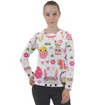 Cute Easter Bunny, Koteto, Animal, Baby Women s Long Sleeve Raglan T-Shirt