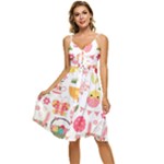 Cute Easter Bunny, Koteto, Animal, Baby Sleeveless Tie Front Chiffon Dress