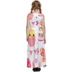 Kids  Satin Sleeveless Maxi Dress 